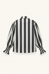 CAMISA RAYAS GRIS Y CRUDO - ONCE28