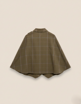 PONCHO CUELLO CUADROS VERDE - ONCE28