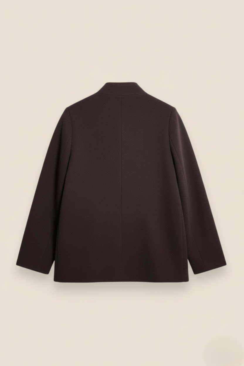 ABRIGO BOTONES MARRÓN - ONCE28