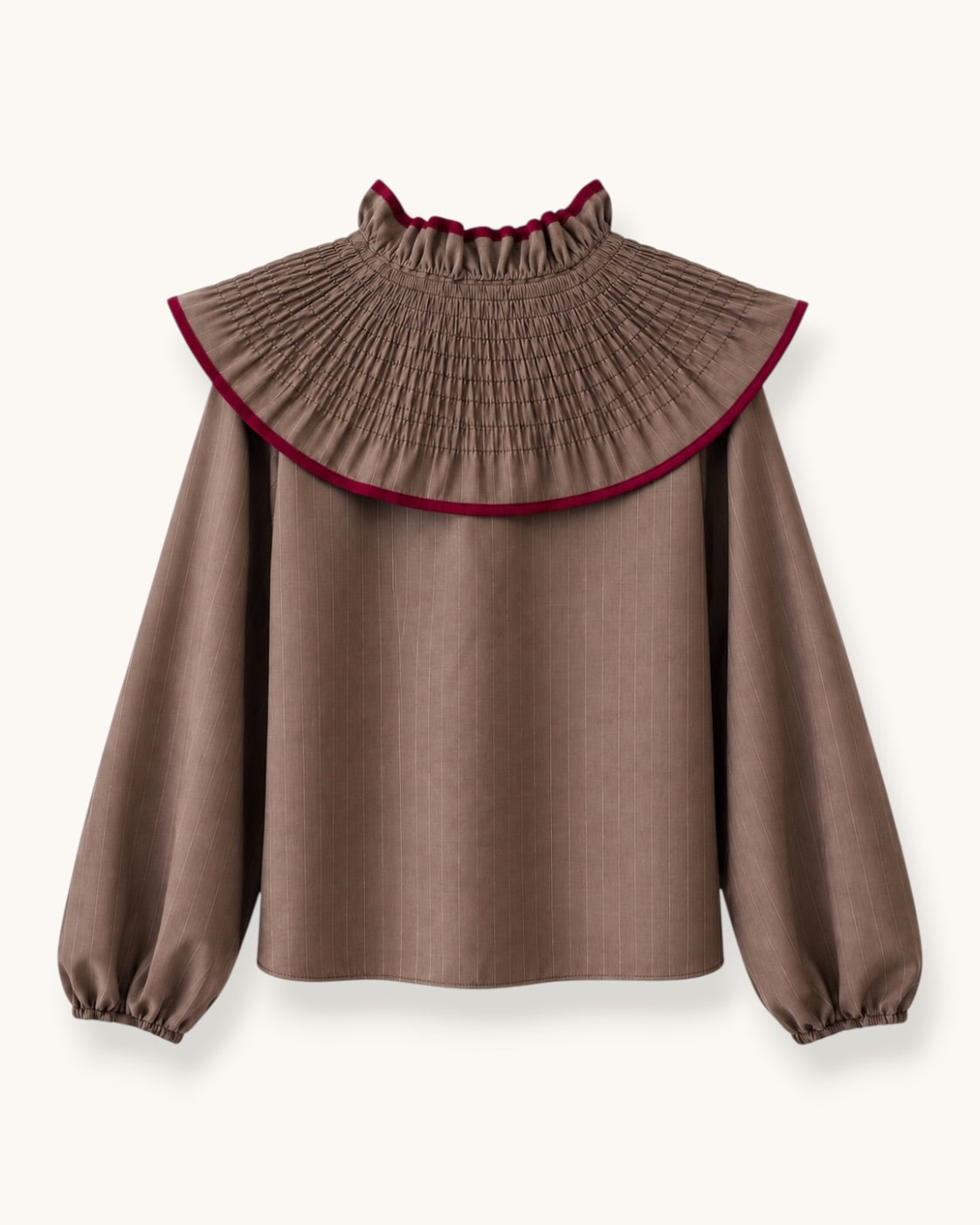 BLUSA BABERO DIPLOMÁTICA MARRÓN