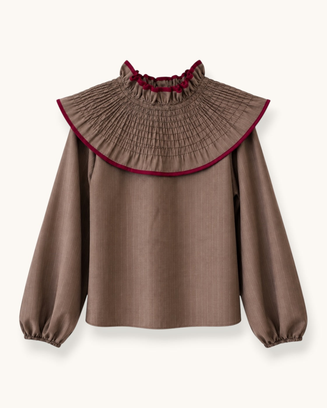 BLUSA BABERO DIPLOMÁTICA MARRÓN