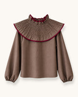 BLUSA BABERO DIPLOMÁTICA MARRÓN