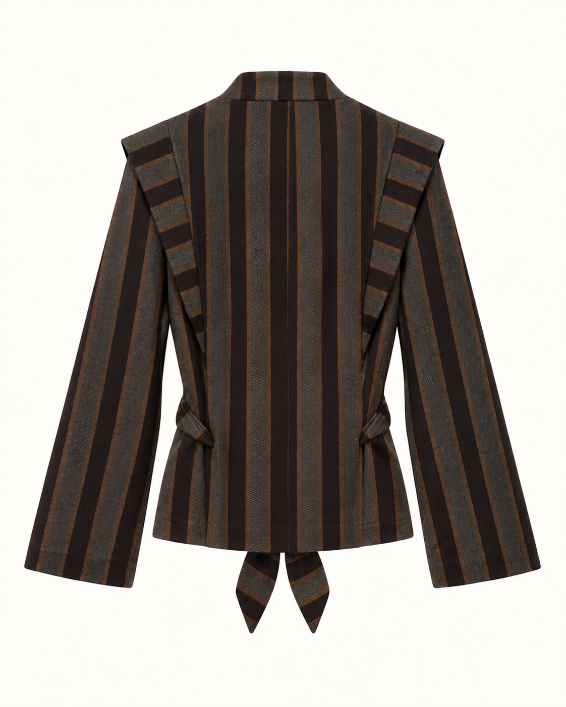 CHAQUETA RAYAS MARRÓN