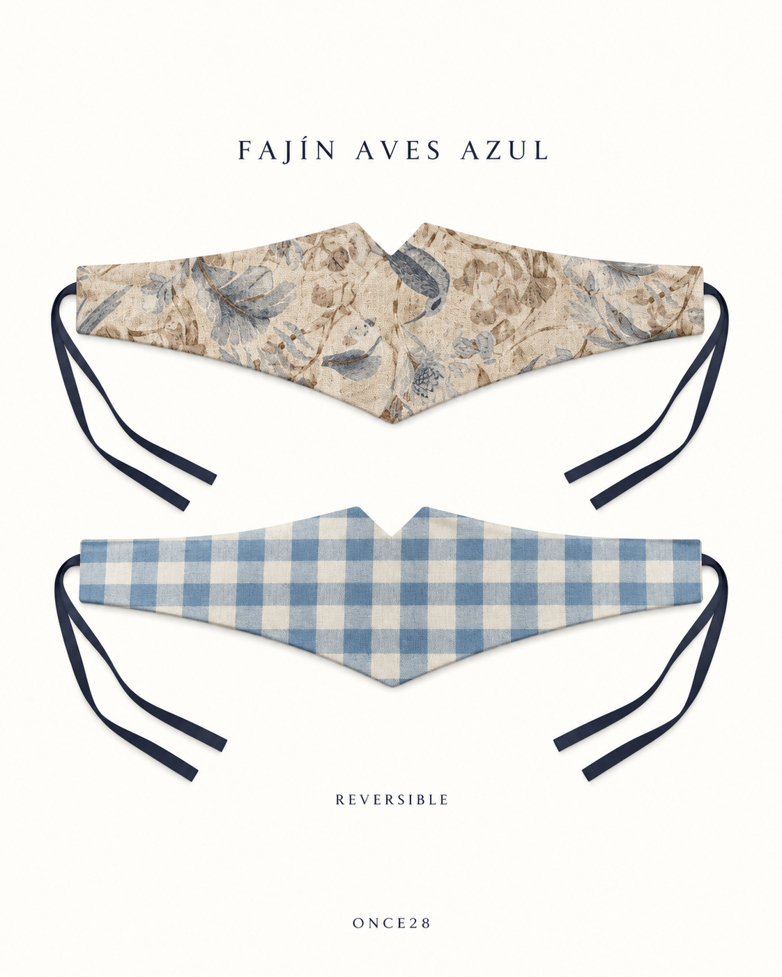 FAJÍN AVES AZUL