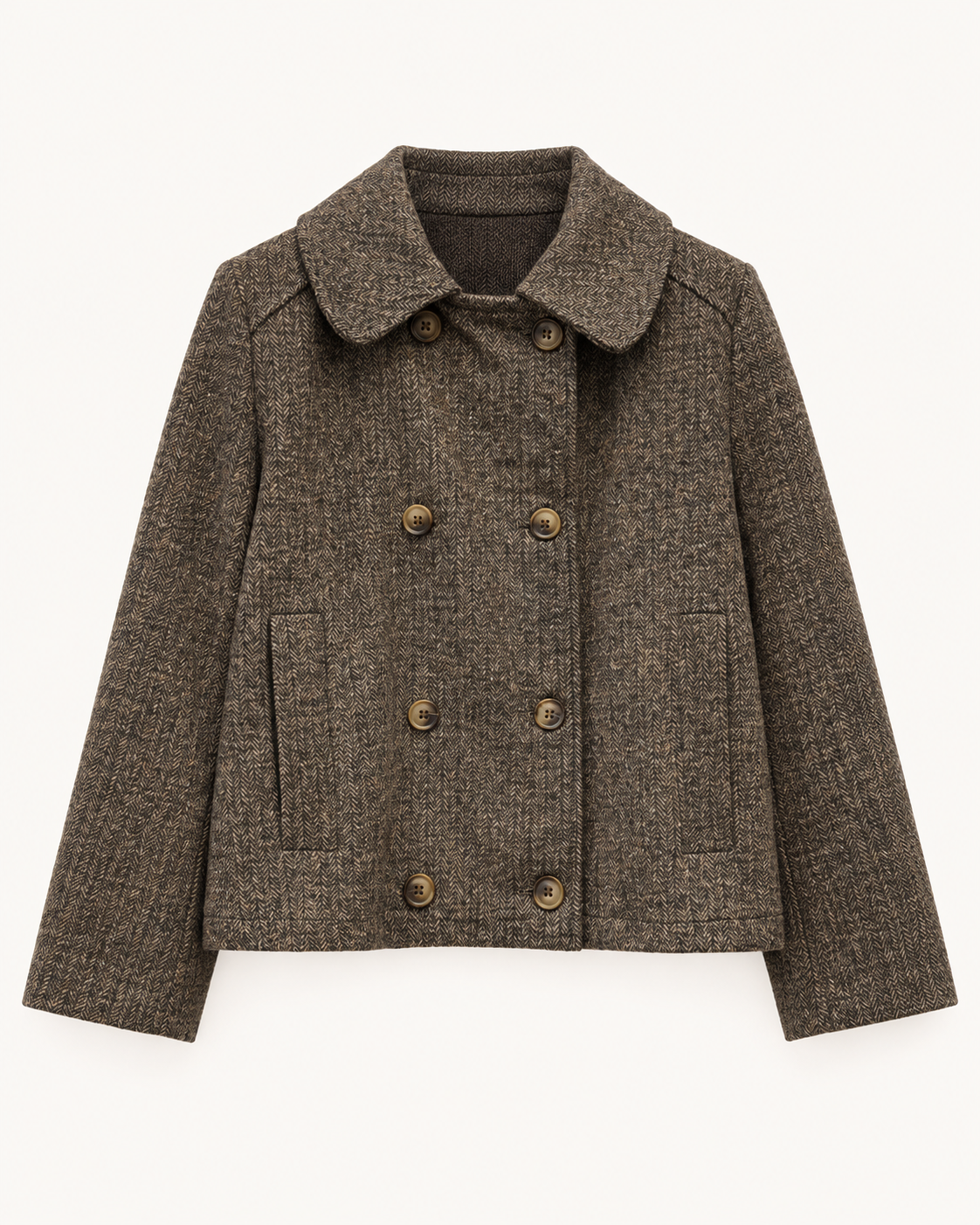 CHAQUETA ESPIGA MARRÓN