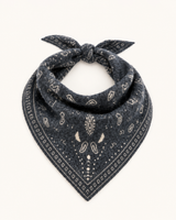 BANDANA PUNTO AMEBAS GRIS