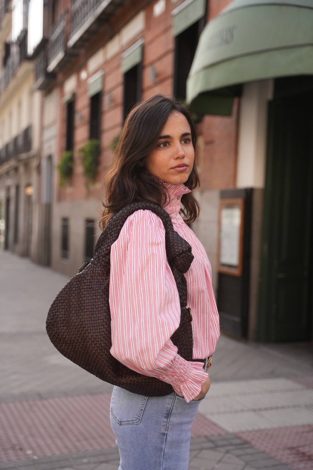 BOLSO PIEL TRENZADO NUDO - ONCE28