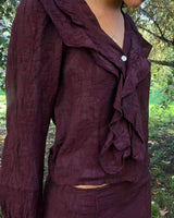 BLUSA PERLA BURDEOS - ONCE28