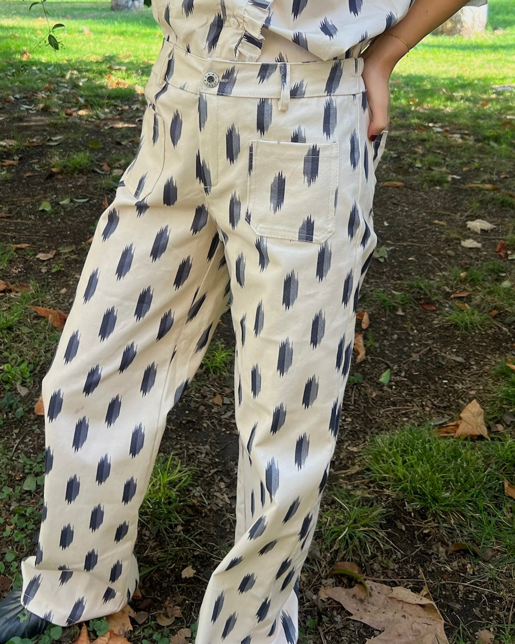 PANTALÓN ROMBOS - GRIS
