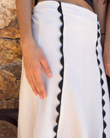 FALDA ONDULINAS BLANCA