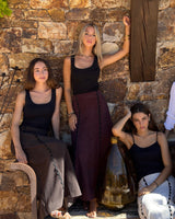 FALDA ONDULINAS BURDEOS