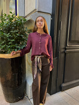 PANTALÓN MARRÓN PAÑUELO