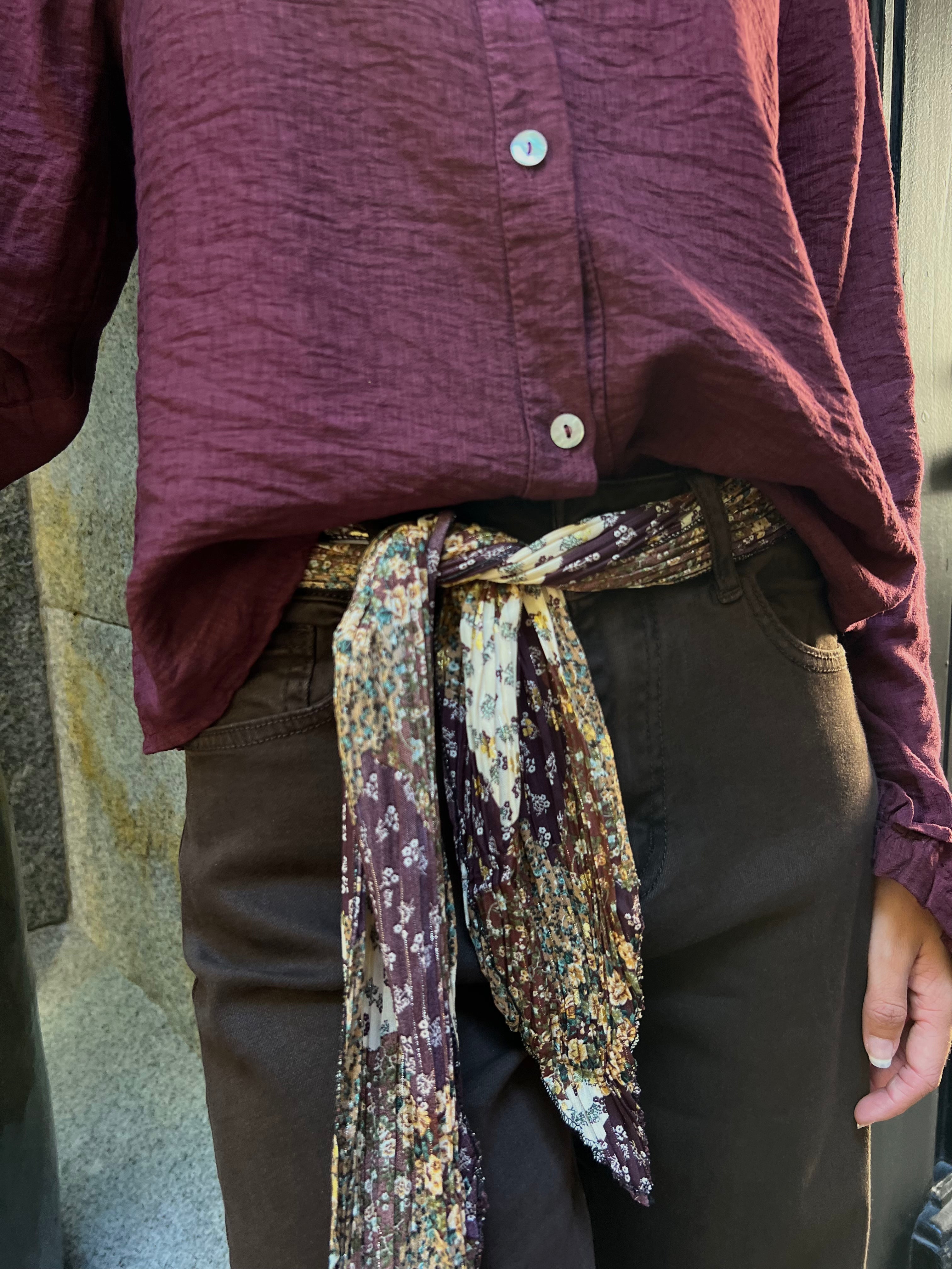 PANTALÓN MARRÓN PAÑUELO