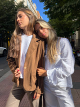 CHAQUETA EFECTO ANTE CAMEL