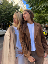 CHAQUETA EFECTO ANTE CAMEL
