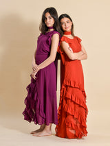 VESTIDO VOLANTES BUGANVILLA
