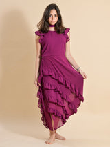 VESTIDO VOLANTES BUGANVILLA