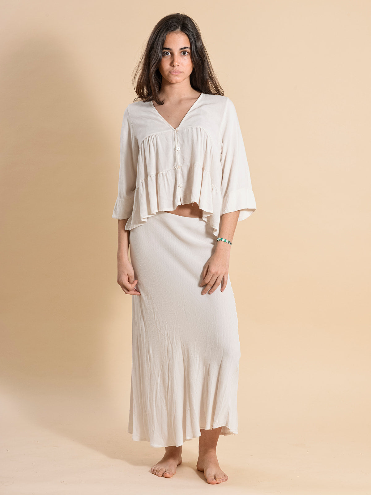 FALDA BEIGE