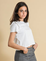 CAMISETA VOLANTES MANGA