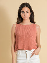 TOP CALADO PUNTO CORAL