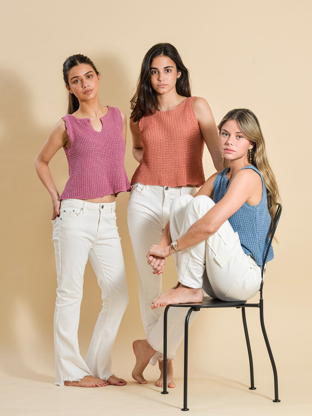TOP CALADO PUNTO CORAL