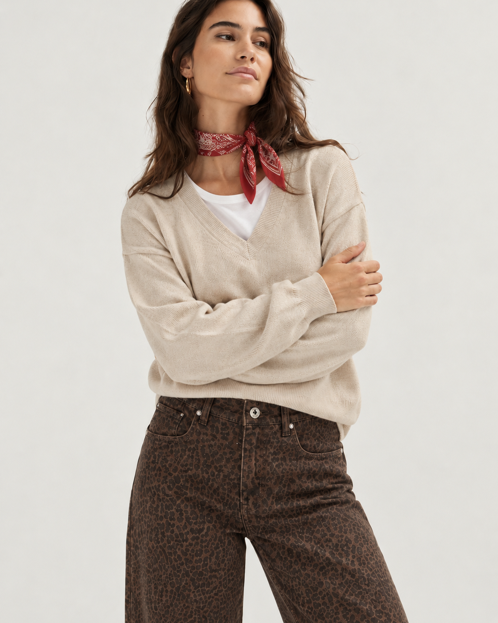JERSEY BÁSICO PICO BEIGE