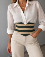 FAJÍN FLORES/RAYAS BEIGE