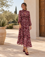 VESTIDO GASA VOLANTES