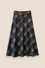 FALDA CUADROS GRIS - ONCE28