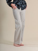 PANTALÓN TACHAS BEIGE - ONCE28