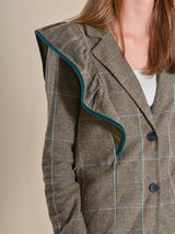 CHAQUETA CUADROS VERDE - ONCE28