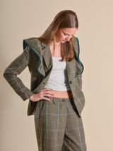 CHAQUETA CUADROS VERDE - ONCE28