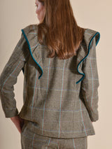 CHAQUETA CUADROS VERDE - ONCE28