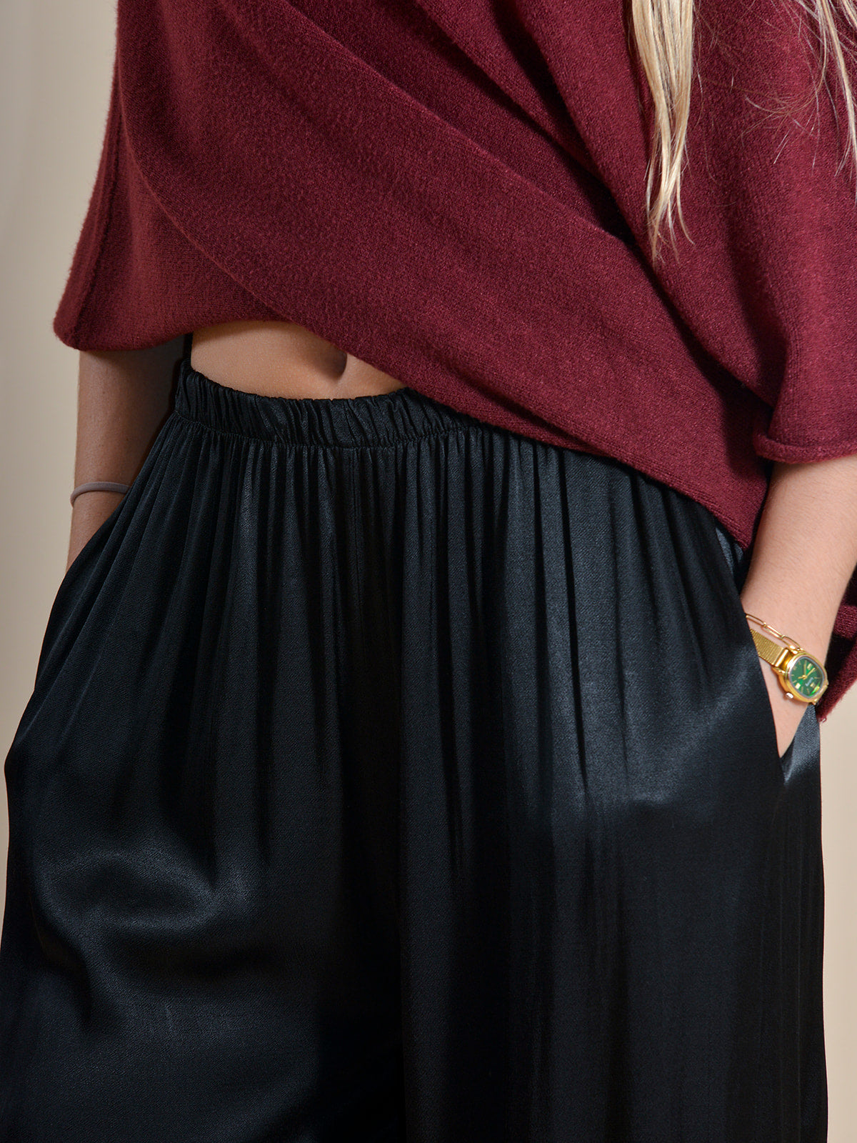 PANTALÓN BOMBACHO NEGRO - ONCE28