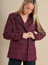 CHAQUETA ESPIGA GRANATE - ONCE28