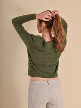 CÁRDIGAN VOLANTES VERDE - ONCE28