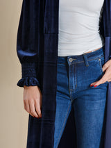 KIMONO TERCIOPELO AZUL - ONCE28