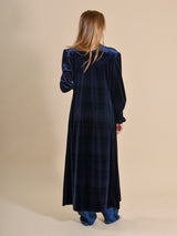 KIMONO TERCIOPELO AZUL - ONCE28