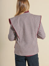 CHAQUETA PATA GALLO GRANATE - ONCE28