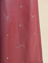 FALDA TACHUELAS GRANATE - ONCE28