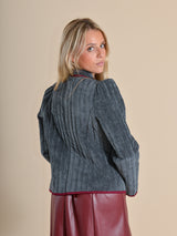 CHAQUETA MICROPANA GRIS - ONCE28