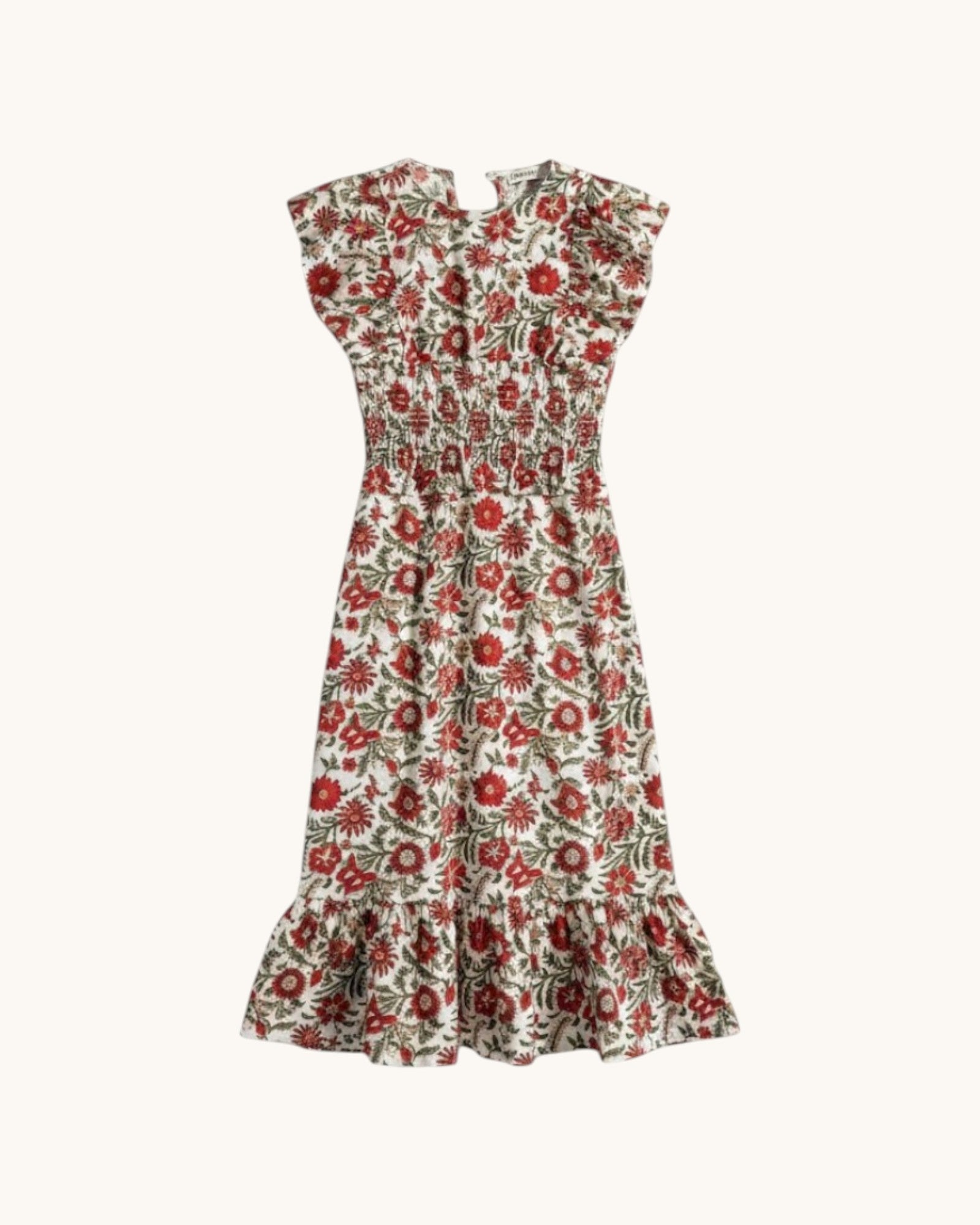VESTIDO ESTAMPADO ROJO- ONCE28