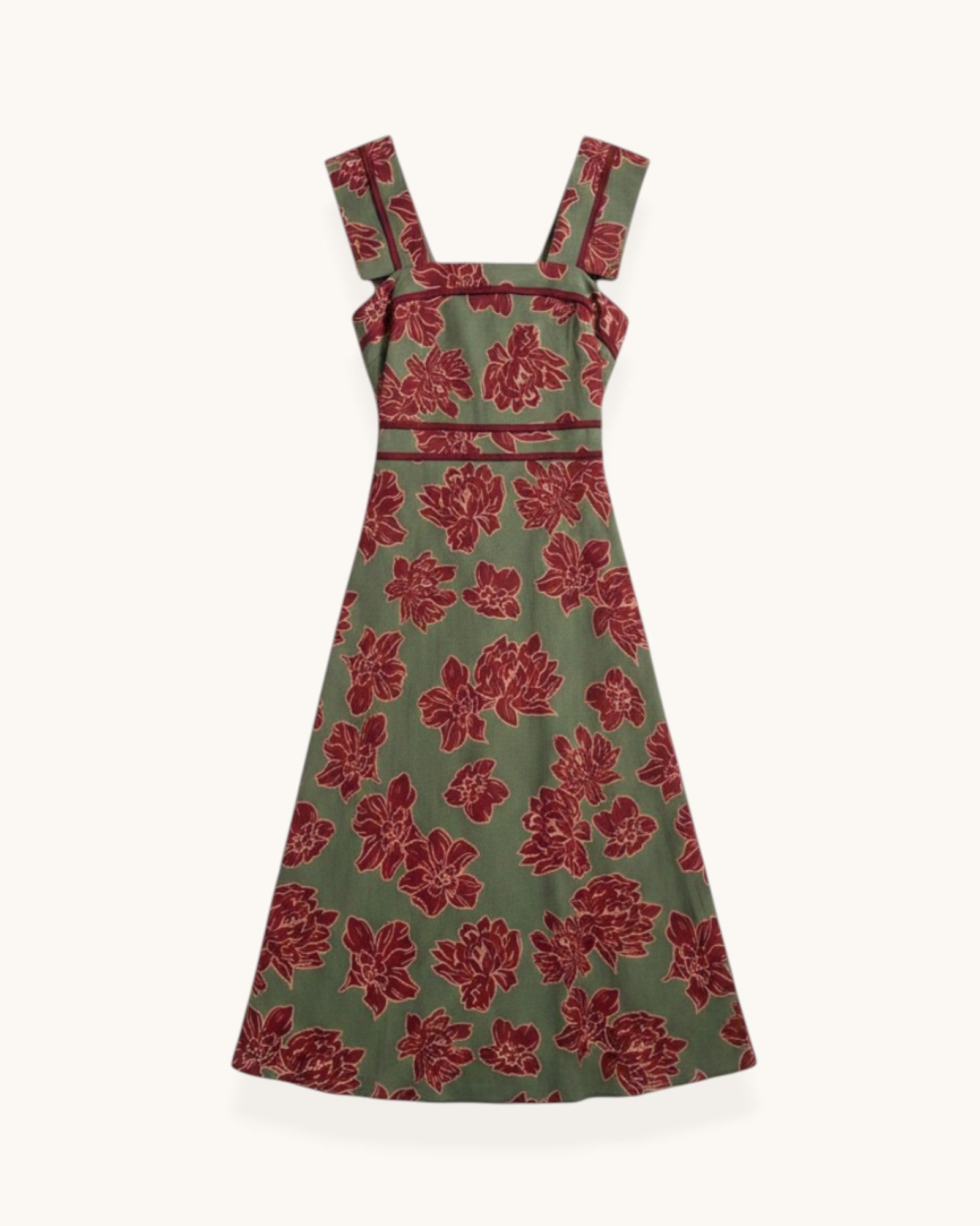 VESTIDO ESTAMPADO VERDE- ONCE28