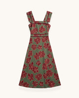 VESTIDO ESTAMPADO VERDE- ONCE28