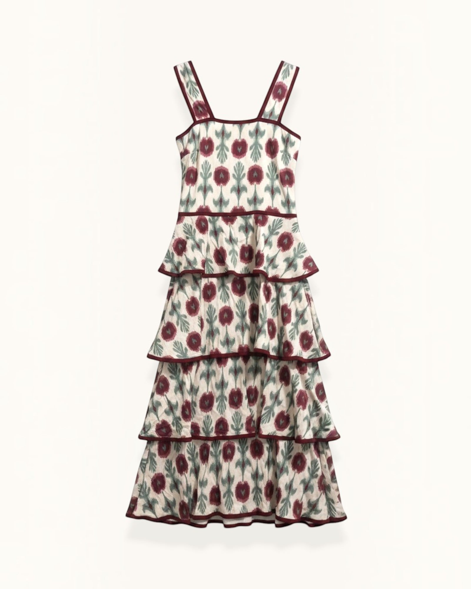 VESTIDO VOLANTES GRIS- ONCE28
