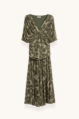 VESTIDO FLORES VERDES