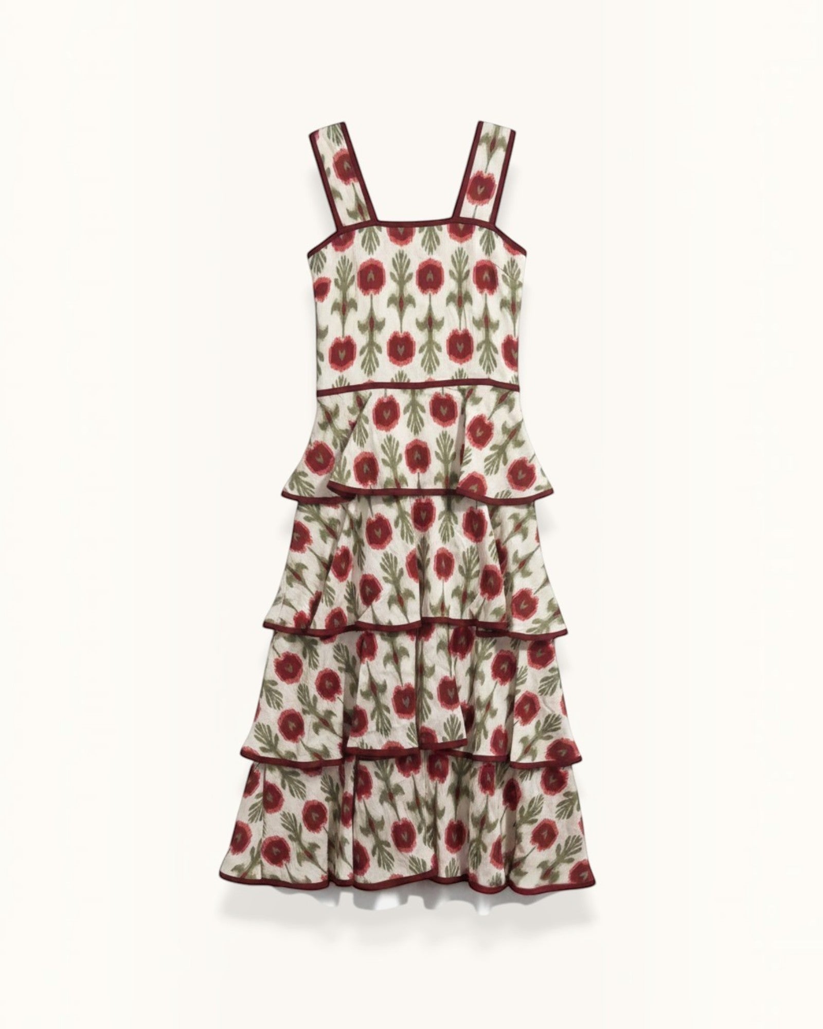 VESTIDO VOLANTES VERDE- ONCE28