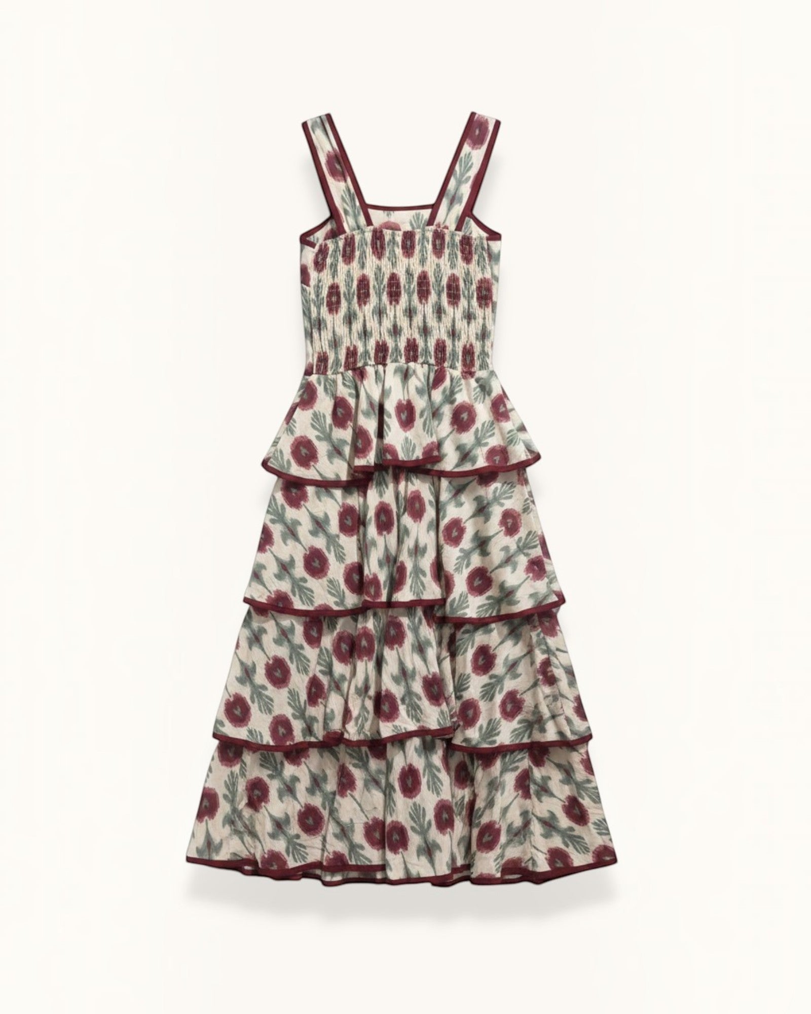 VESTIDO VOLANTES GRIS- ONCE28