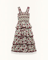 VESTIDO VOLANTES GRIS- ONCE28