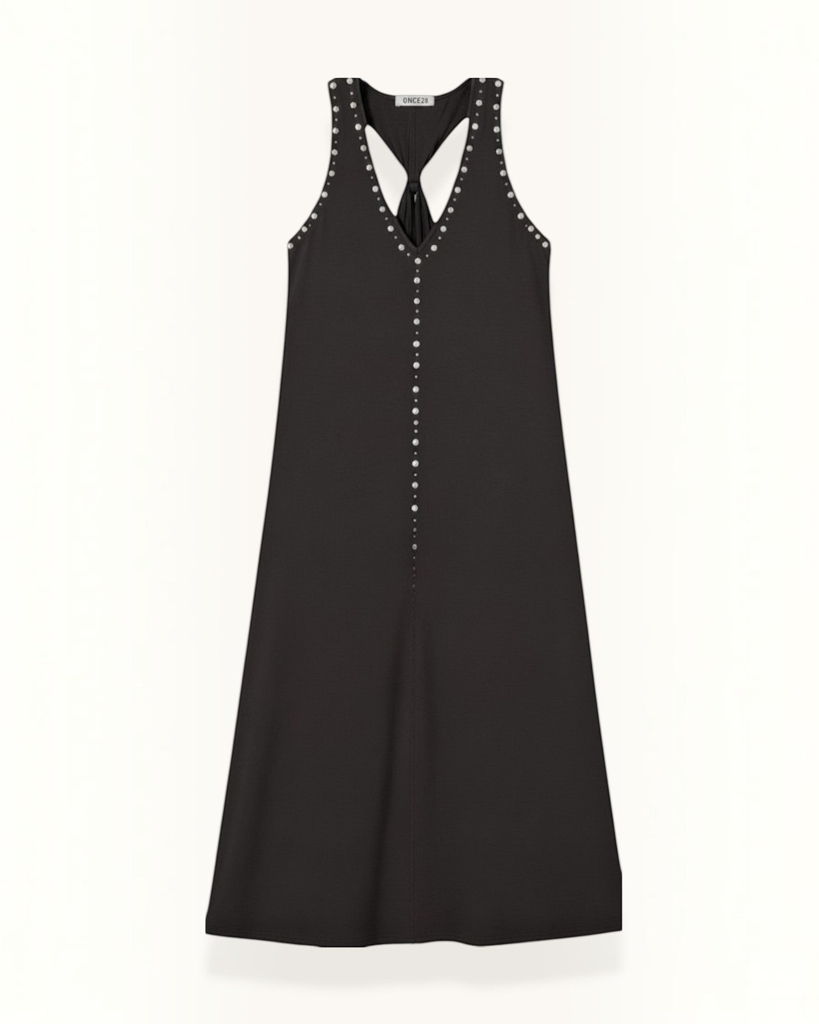 VESTIDO TACHAS GRIS - ONCE28